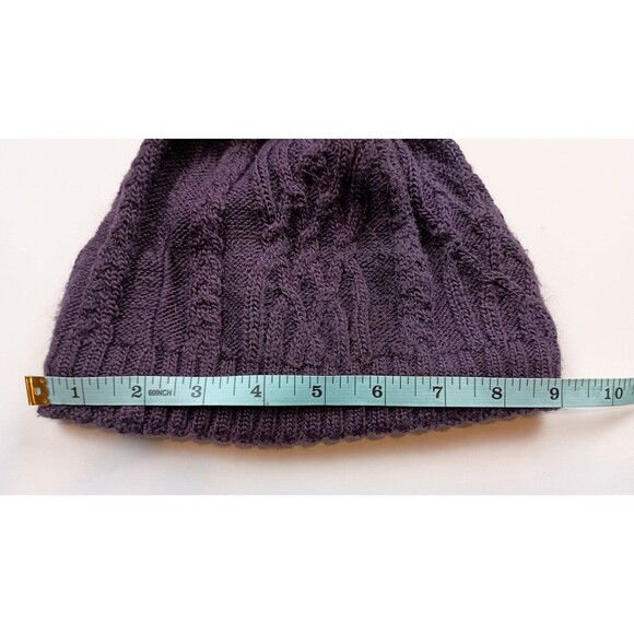 The North Face Cable Minna Beanie in Eggplant Purple One Size Winter Casual Cozy - Picture 5 of 7